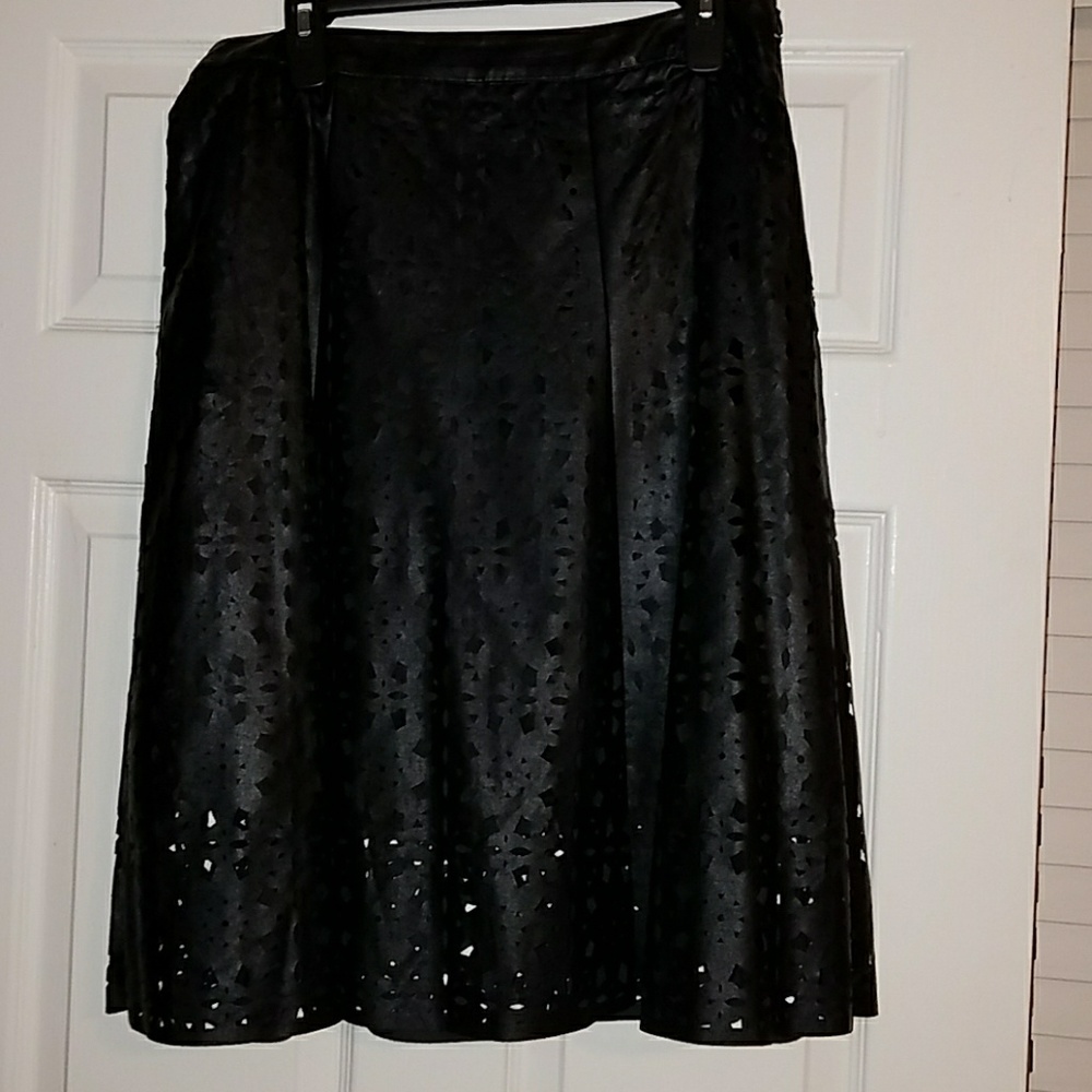 Faux Leather Skirt